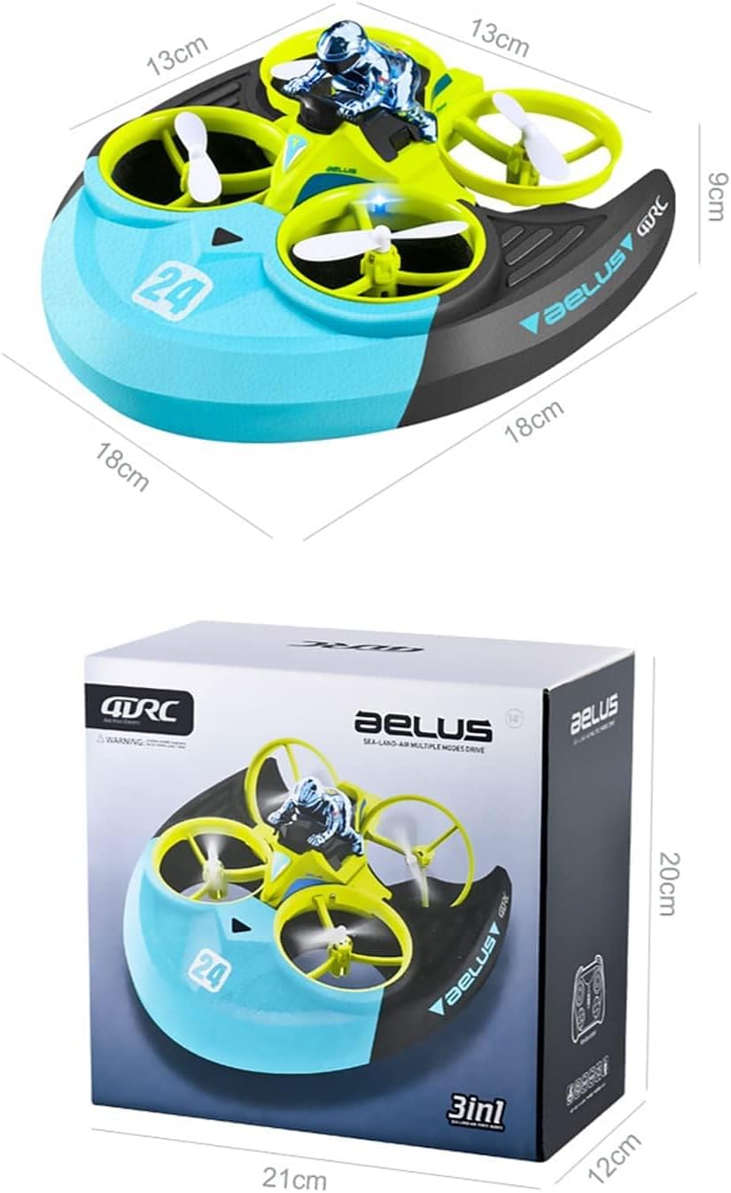 Juguete RC 3 en 1: Avión, Coche y Barco – Experiencia única con tecnología FPV