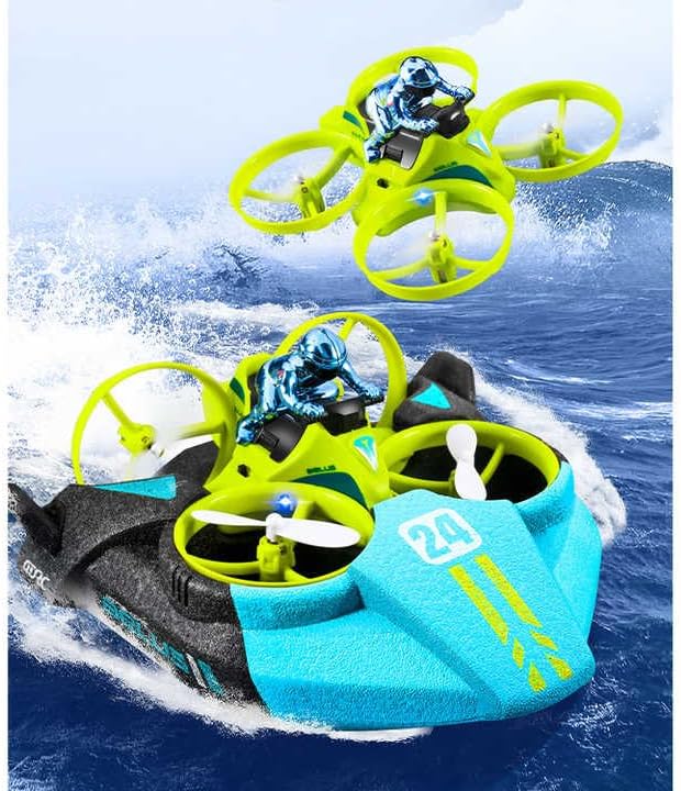 Juguete RC 3 en 1: Avión, Coche y Barco – Experiencia única con tecnología FPV