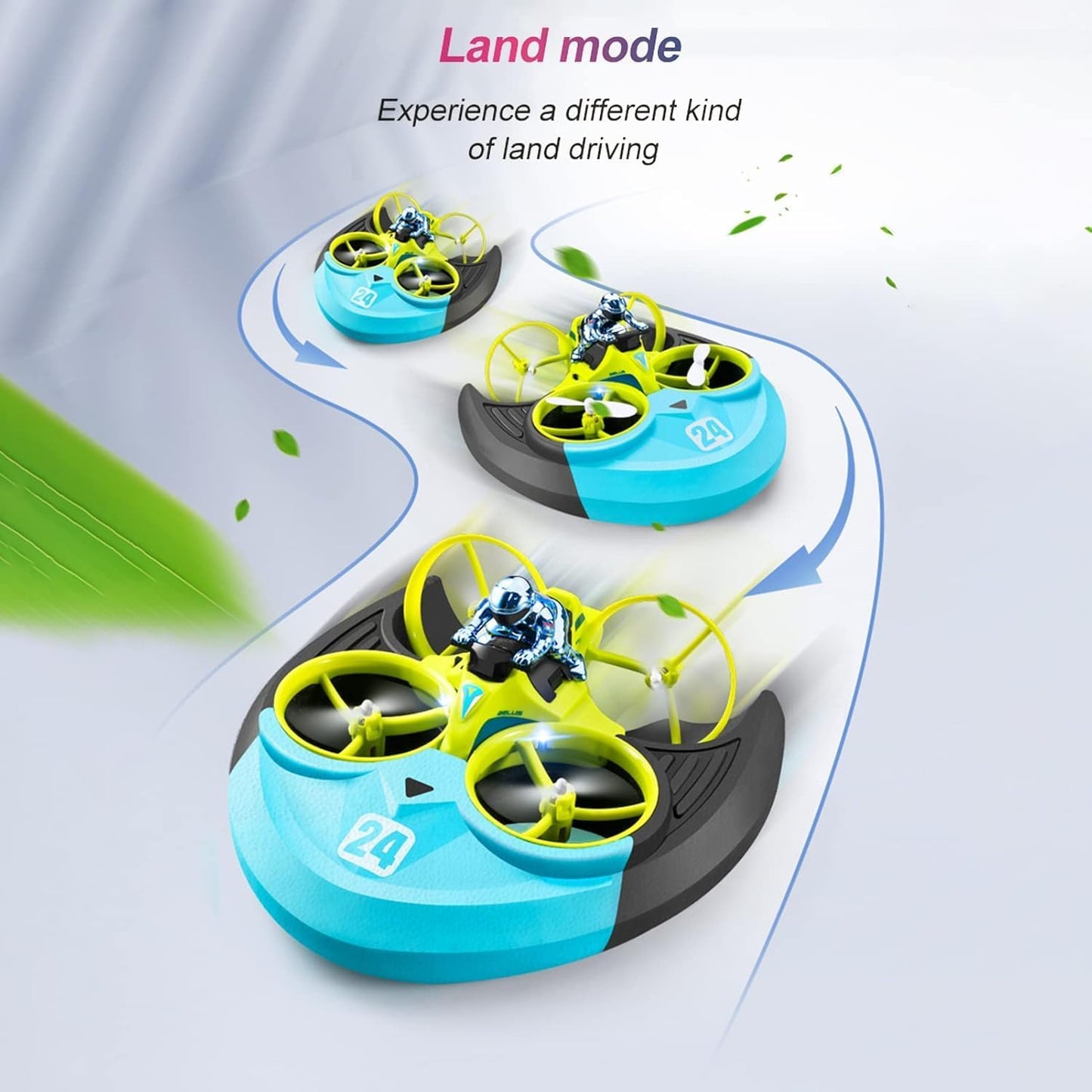 Juguete RC 3 en 1: Avión, Coche y Barco – Experiencia única con tecnología FPV