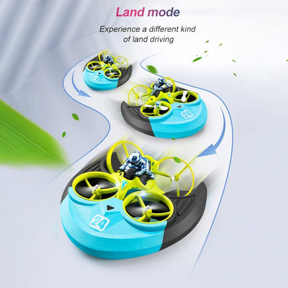 Juguete RC 3 en 1: Avión, Coche y Barco – Experiencia única con tecnología FPV